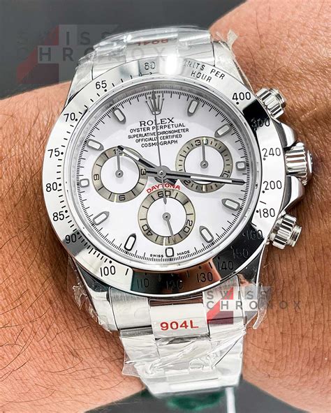 rolex cosmograph daytona stahl|Rolex daytona steel white dial.